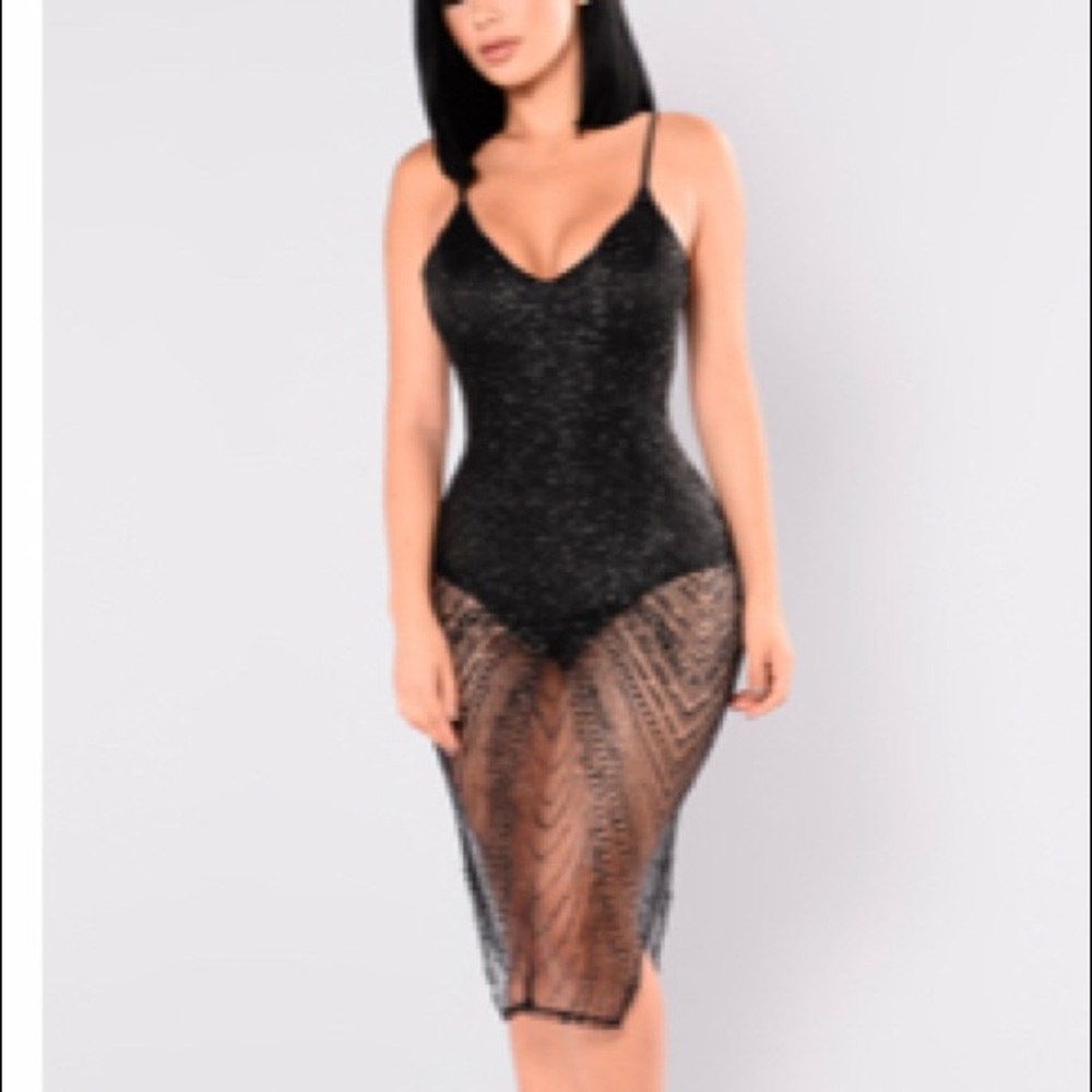 Sparkly black dress